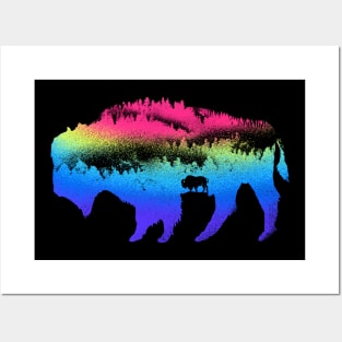 Bison nature Posters and Art